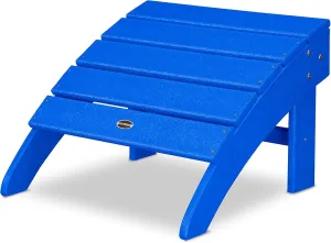POLYWOOD® Palm Coast Ottoman, Pacific Blue