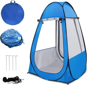 Pop Up Tent, Clear Outdoor Tents Sports Fishing, Rainproof and Windproof Beach Tent for Camping, Lightweight and Sturdy, Easy Set Up, UPF 50  Portable Folding tent 39" x 59"