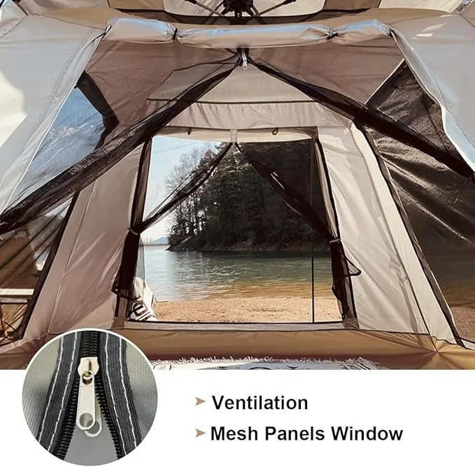 Pop Up Tents for Camping, 2/3/4 Person Camping Tents with Quick Setup Folding Pop Up Tent | Backpacking Tent for Hiking, Travel, or Beach | Inflatable Tents for Camping | Waterproof Tent for Beach