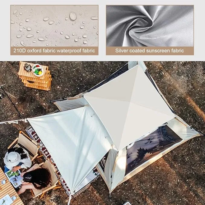 Pop Up Tents for Camping, 2/3/4 Person Camping Tents with Quick Setup Folding Pop Up Tent | Backpacking Tent for Hiking, Travel, or Beach | Inflatable Tents for Camping | Waterproof Tent for Beach