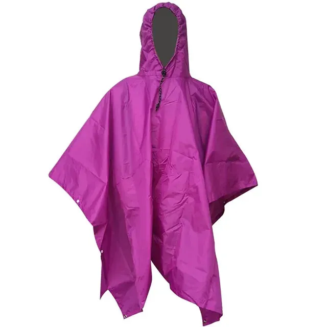 Portable 3 In 1Hiking Camping Poncho