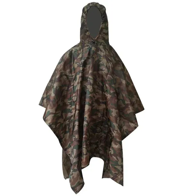 Portable 3 In 1Hiking Camping Poncho