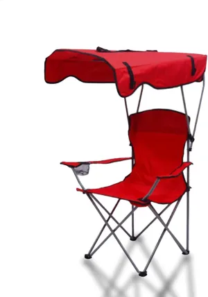 Portable Camping Chair Beach Chair with Shade Canopy, Fold Lightweight Easy to Open and Close Without Installation, Camping Chair with Canopy Folding Camping Recliner for Outdoors