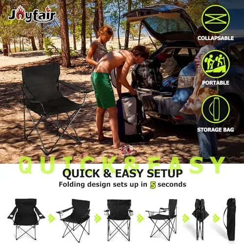 Portable Camping Chair,Outdoor Lawn Folding Chairs for Adults-Heavy Duty