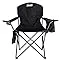 Portable Camping Quad Chair w/ 4-Can Cooler,Cushioned Seat & Back w/ Side Pockets