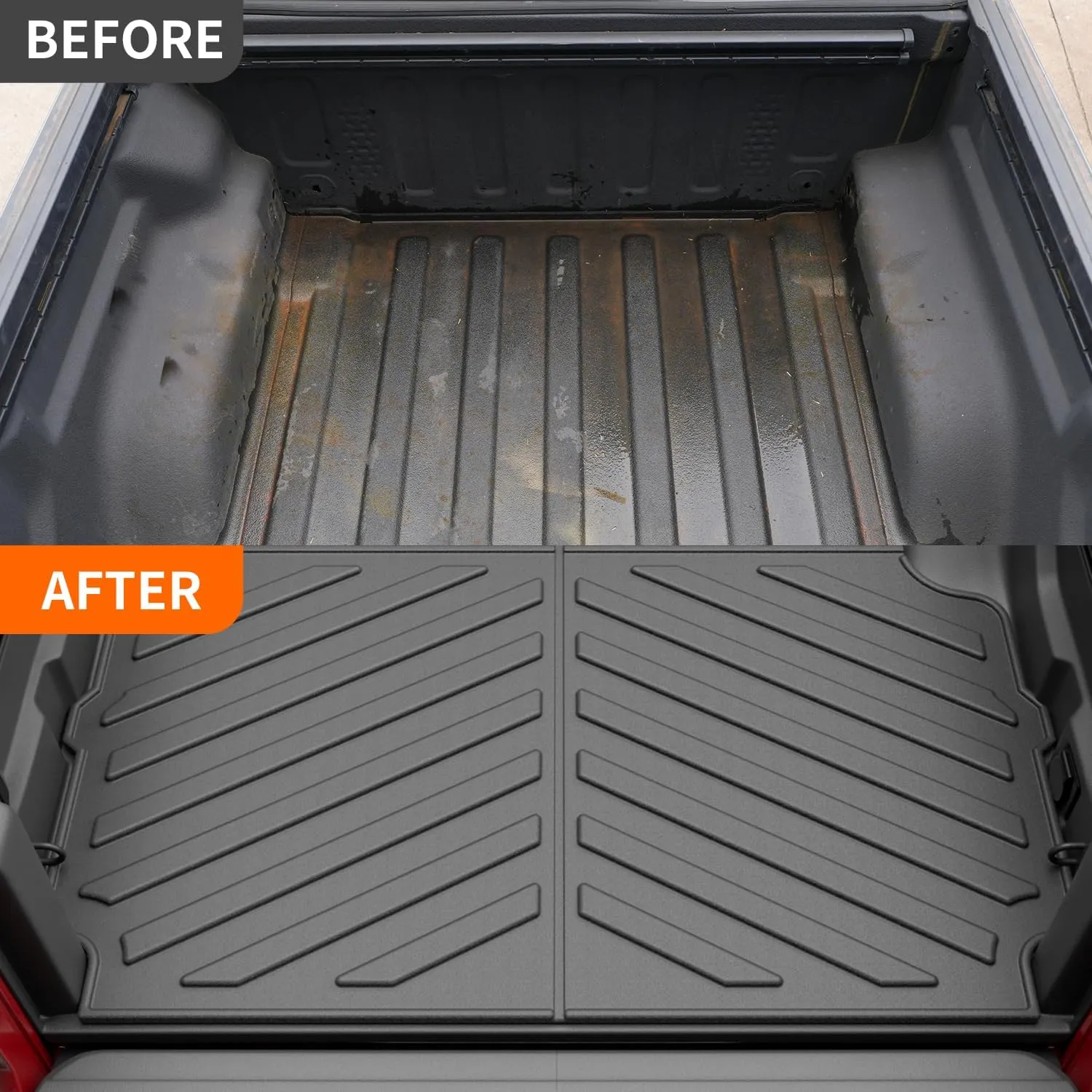 powoq Truck Bed Mat Compatible with 2020-2025 Jeep Gladiator JT Bed Mat All Weather TPE Truck Mat 5 FT Bed Liner Replacement for 2020-2023 2024 2025 Jeep Gladiator Accessories (Truck Mat)