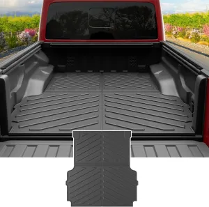 powoq Truck Bed Mat Compatible with 2020-2025 Jeep Gladiator JT Bed Mat All Weather TPE Truck Mat 5 FT Bed Liner Replacement for 2020-2023 2024 2025 Jeep Gladiator Accessories (Truck Mat)