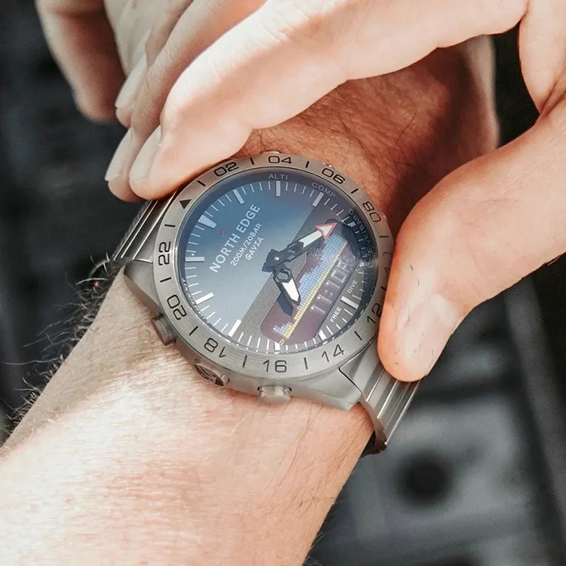 Premium Military Dive Watch for Men – 200M Waterproof, Altimeter, Compass, Barometer, Digital Clock, Thermometer, Pedometer, Stopwatch, Countdown Timer, EL Backlight