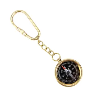 Premium Quality Small Brass Nautical Marine Pocket Compass Keychain Gift Item