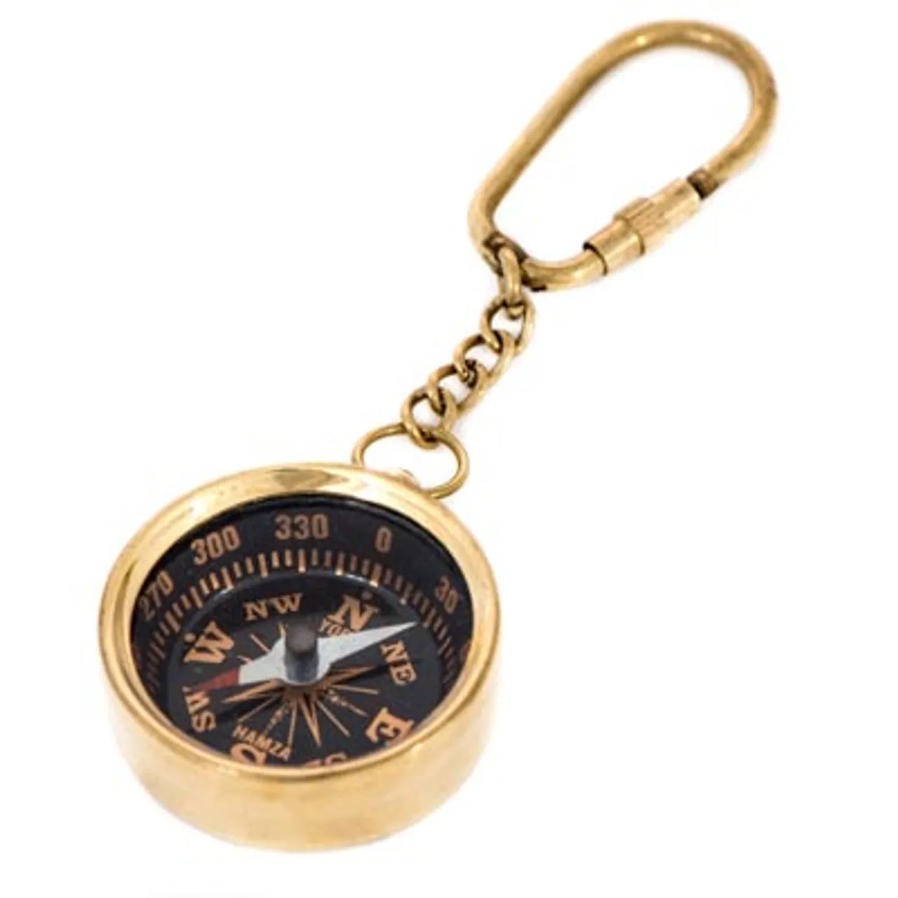 Premium Quality Small Brass Nautical Marine Pocket Compass Keychain Gift Item