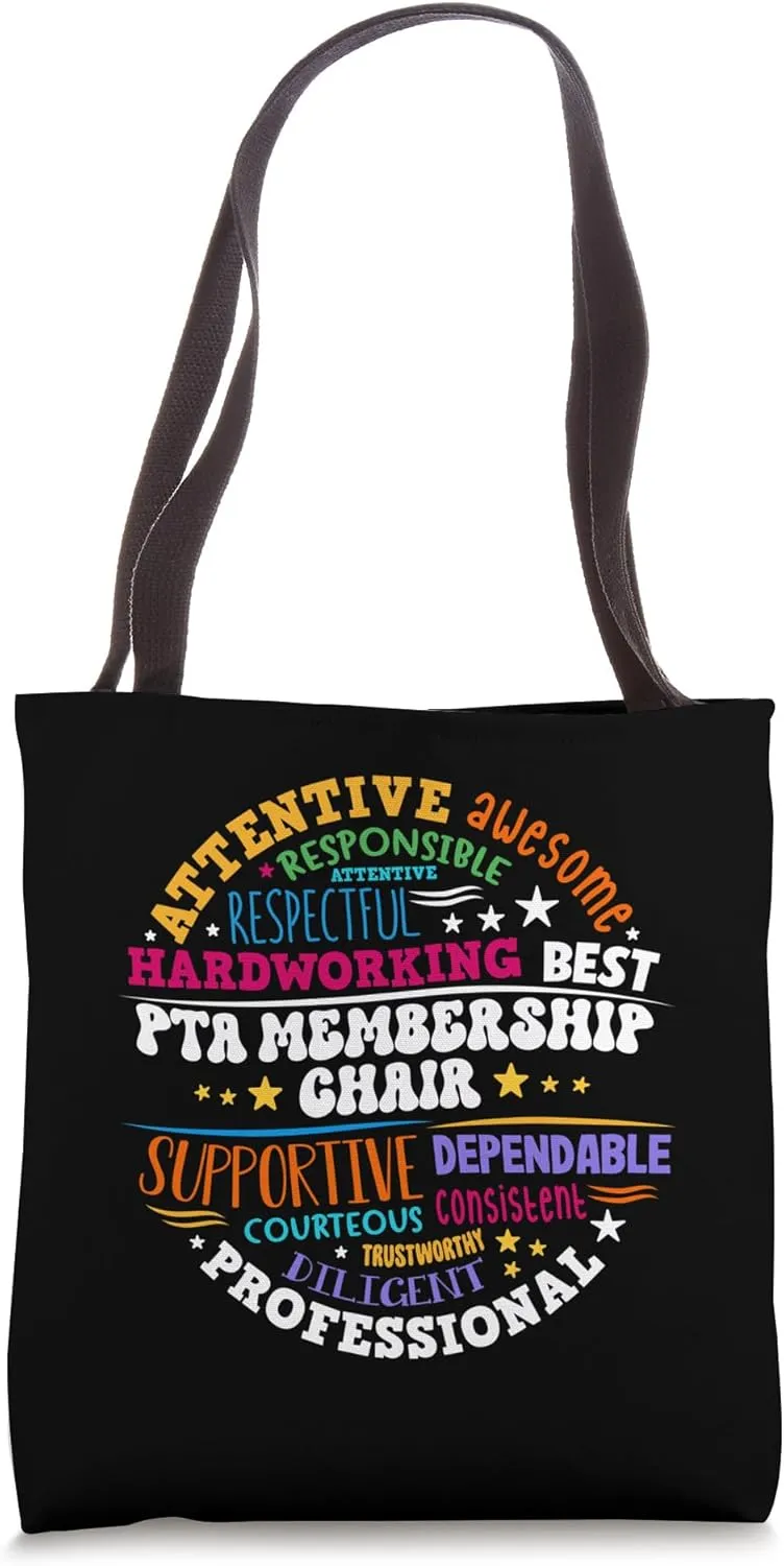 PTA Membership Chair Team Supporter PTA Squad Tote Bag