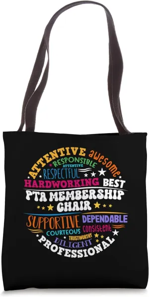 PTA Membership Chair Team Supporter PTA Squad Tote Bag
