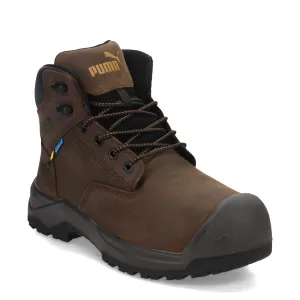PUMA Men's Granite 6" Metatarsal Guard Composite Toe Industrial Boot, Brown, 9