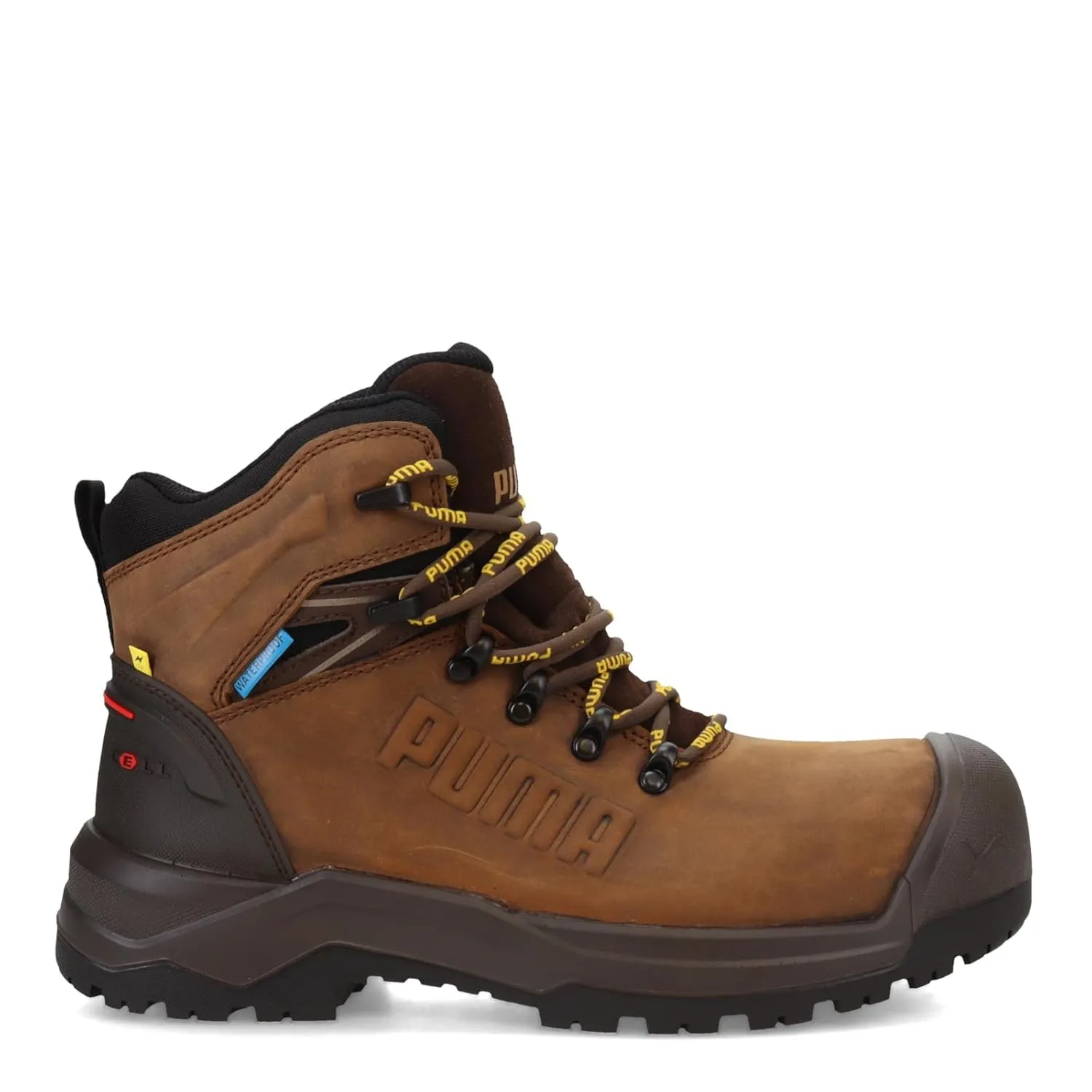 PUMA Men's Iron 6" Composite Toe Industrial Boot, Brown, 10