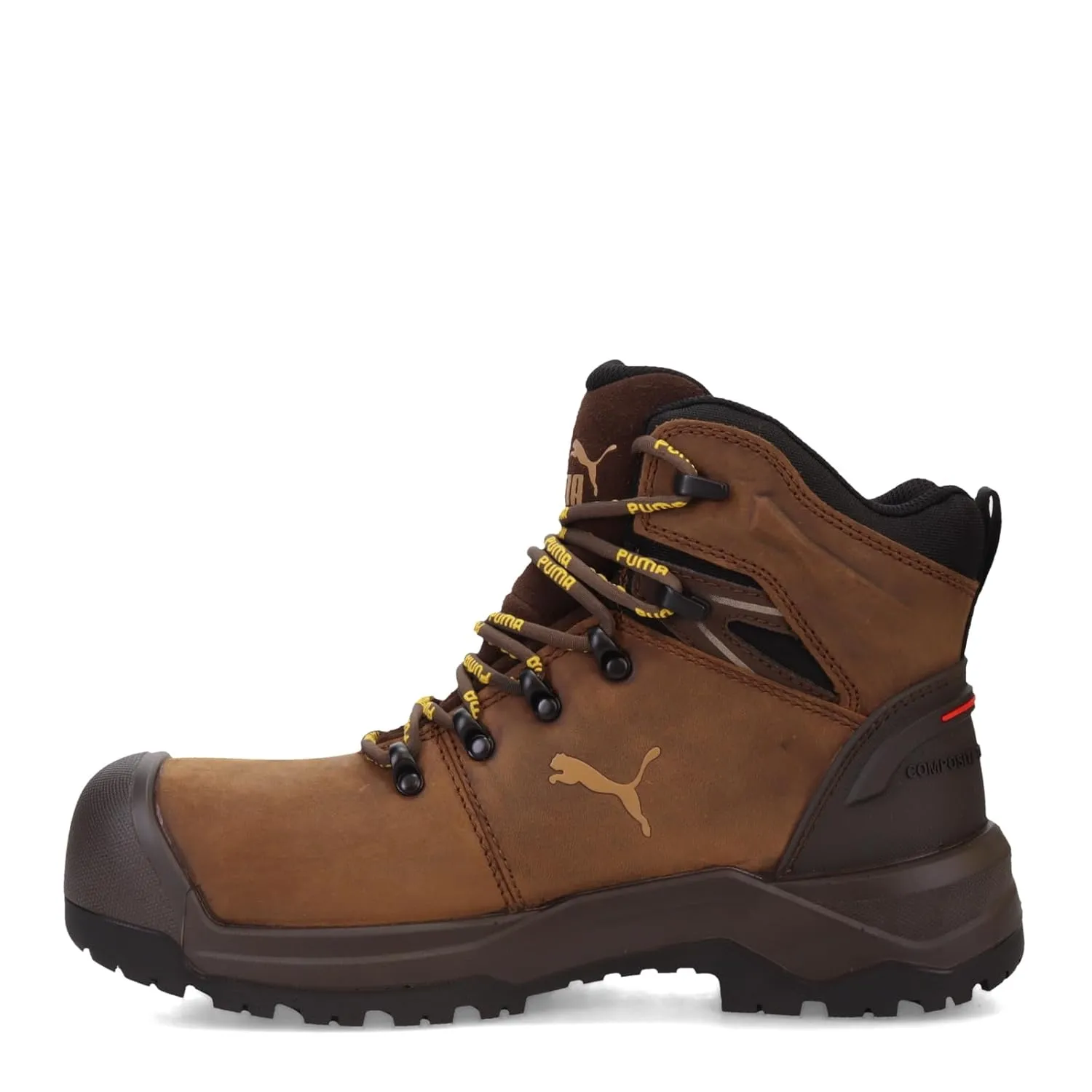 PUMA Men's Iron 6" Composite Toe Industrial Boot, Brown, 10