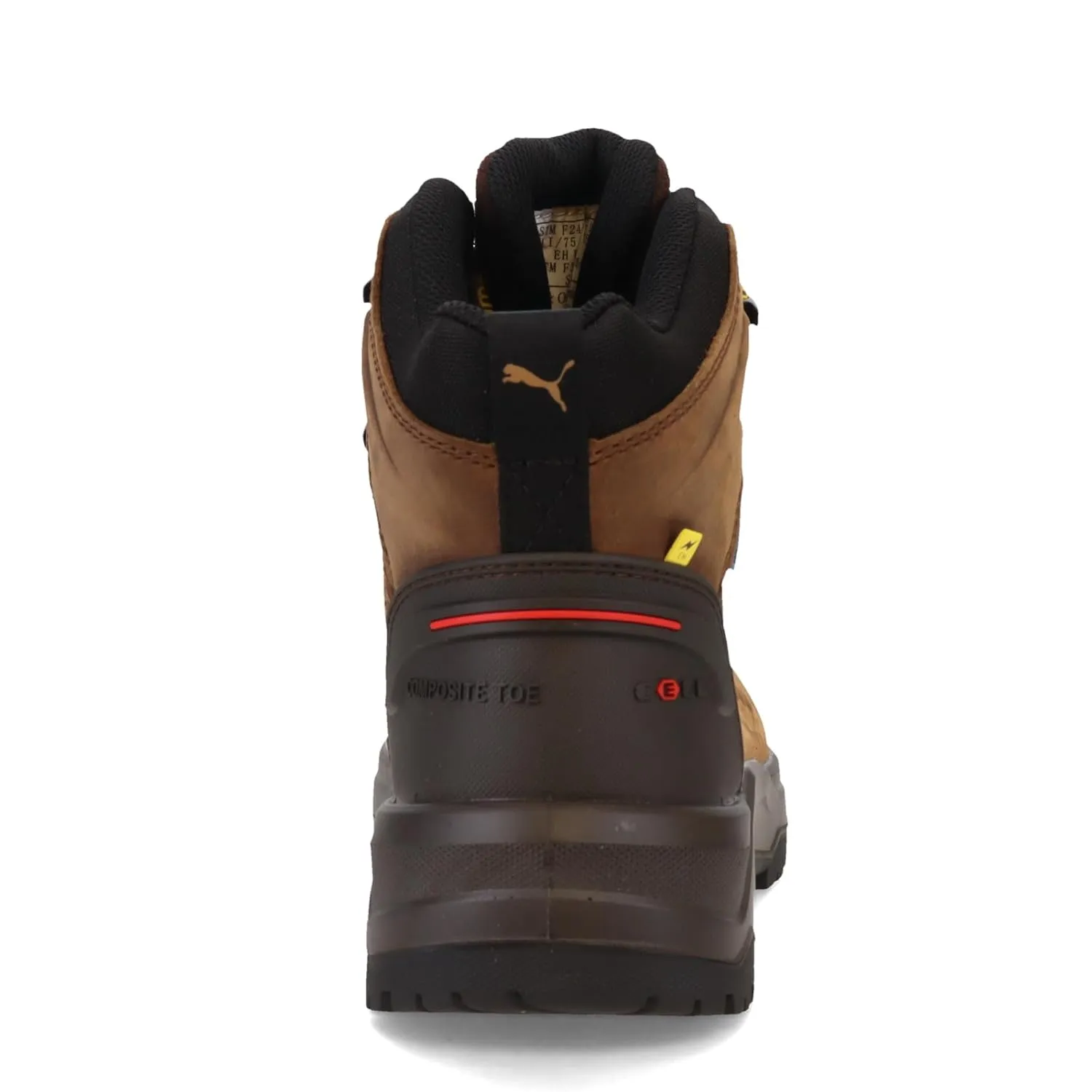 PUMA Men's Iron 6" Composite Toe Industrial Boot, Brown, 10