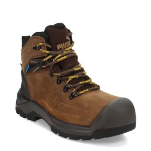 PUMA Men's Iron 6" Composite Toe Industrial Boot, Brown, 11