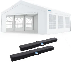 Quictent Party Tent Heavy Duty Outdoor Canopy Tent Wedding Event Shelter BBQ Wedding Tents for Parties with Storage Bags (20'x20')