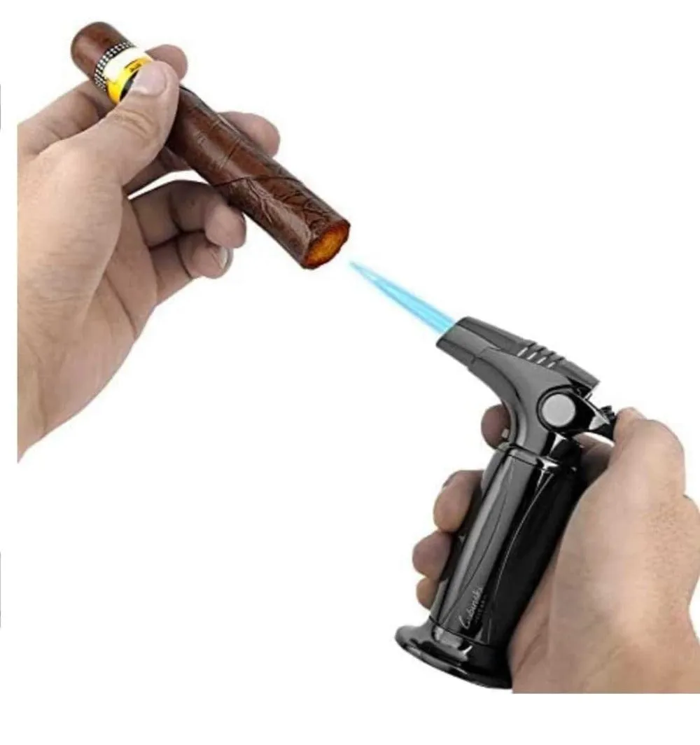 "Silver And Black" Torch Lighter