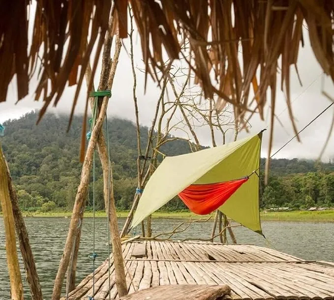 Rain Flies for Tents, 10 x 10 FT Lightweight Waterproof Hammock Tent RipStop Rain Fly Hammock Tarp Cover Shelter for Camping Outdoor Travel