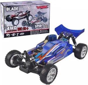 RC Car, VRX RH1006 1/10 Scale 4WD Nitro Off-Road Vehicle, High Speed 2.4G RC Mini Racing Car for Adults (R0080 Blue)