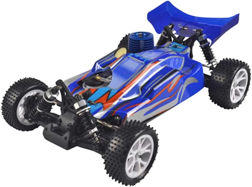 RC Car, VRX RH1006 1/10 Scale 4WD Nitro Off-Road Vehicle, High Speed 2.4G RC Mini Racing Car for Adults (R0080 Blue)