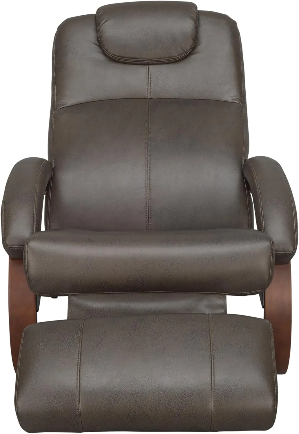 RecPro Charles 28" RV Euro Chair Recliner Modern Design RV Furniture (1, Chestnut)