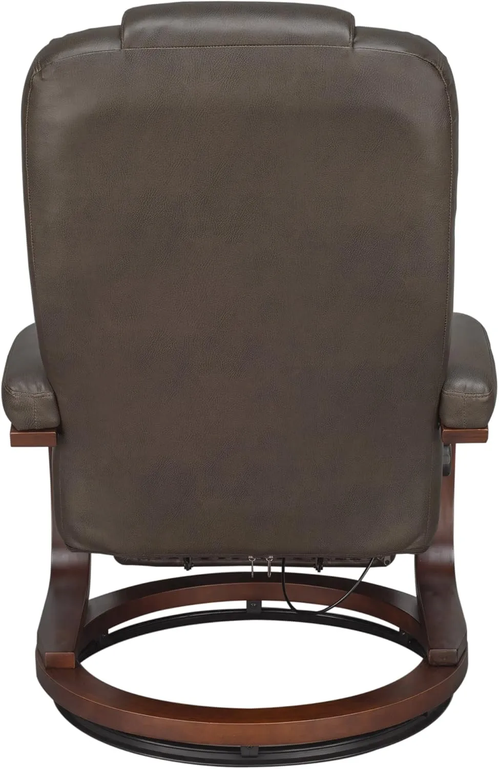 RecPro Charles 28" RV Euro Chair Recliner Modern Design RV Furniture (1, Chestnut)