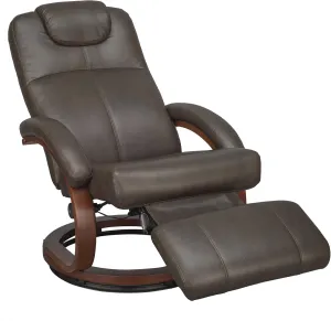 RecPro Charles 28" RV Euro Chair Recliner Modern Design RV Furniture (1, Chestnut)