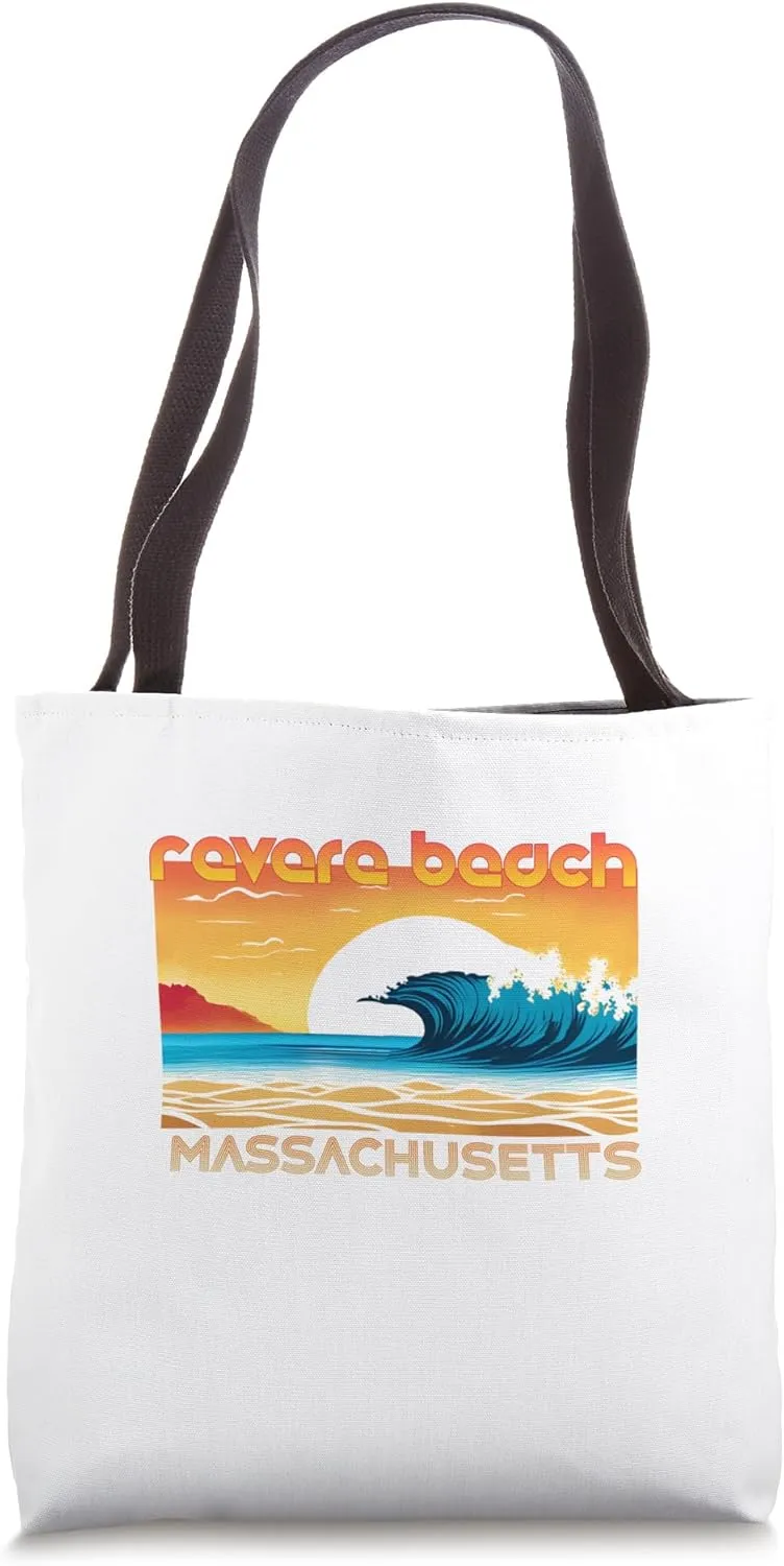 Revere Beach Retro Vintage Souvenir Apparel - Revere Beach Tote Bag