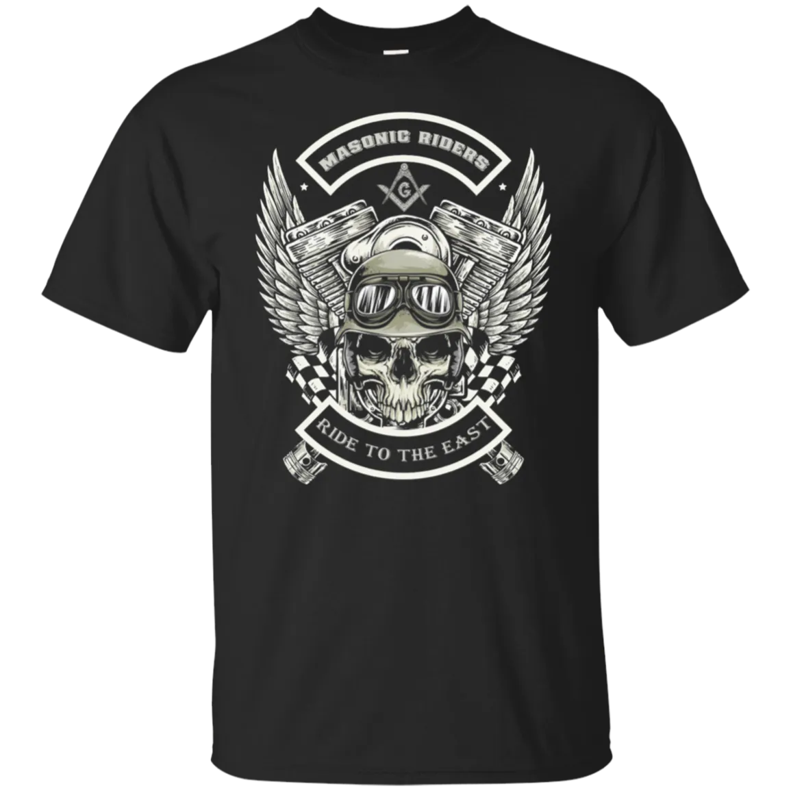 Ride To The East Freemason Square & Compass Symbol