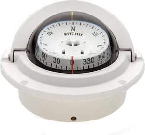 Ritchie F-83W Voyager Compass - Flush Mount - White