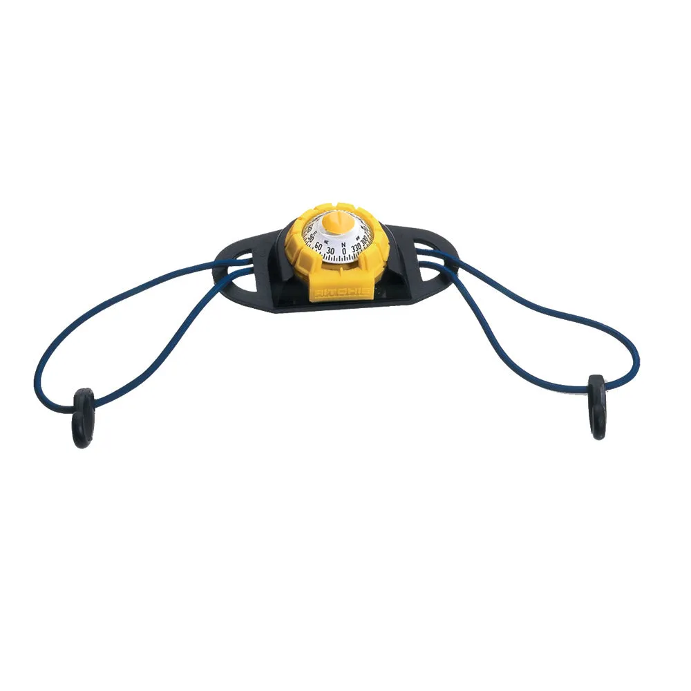Ritchie X-11Y-TD SportAbout Compass w-Kayak Tie-Down Holder - Yellow-Black