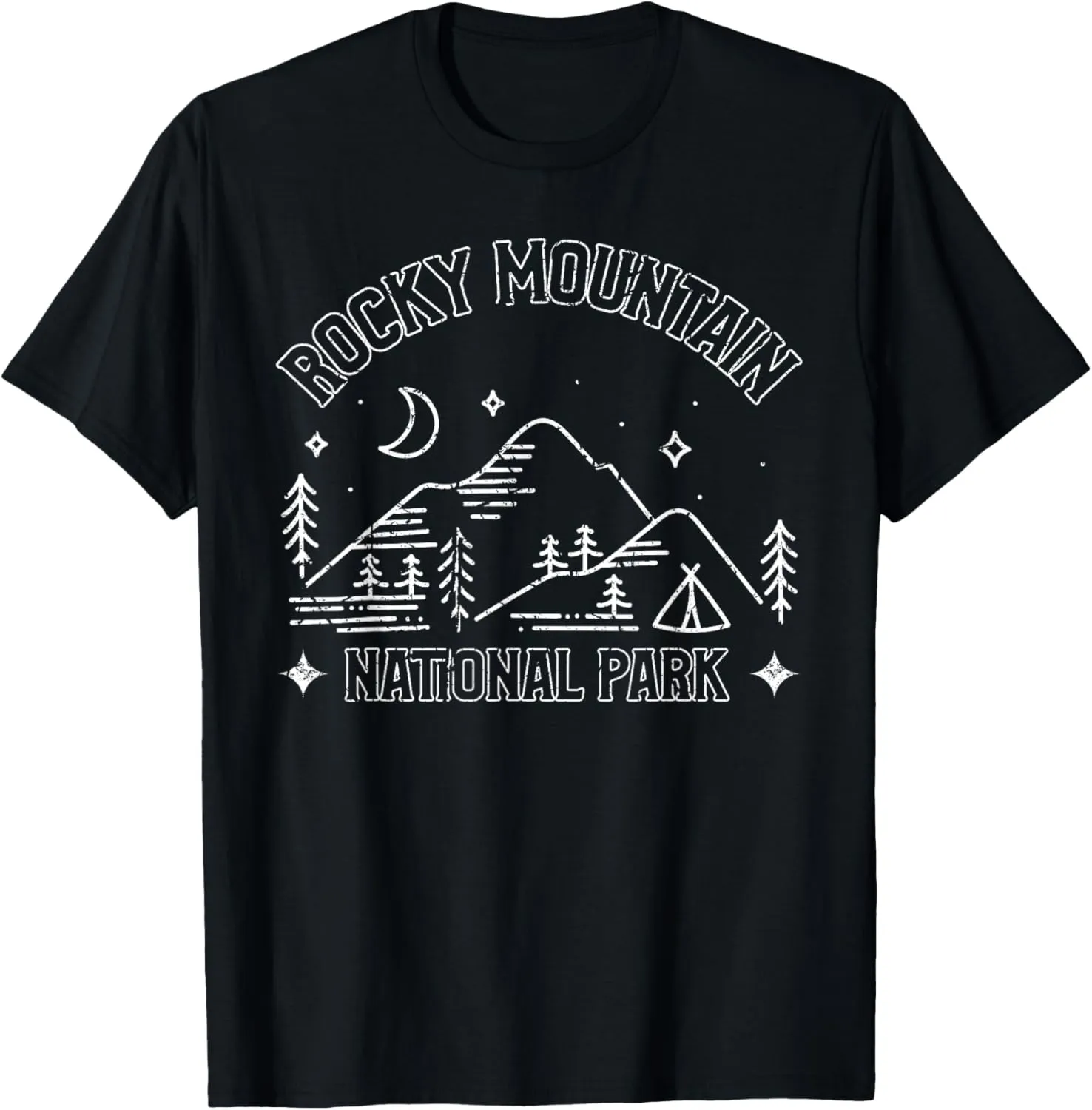 Rocky Mountain National Park Explore Adventure Camp Mountain T-Shirt