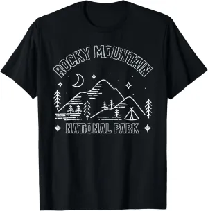 Rocky Mountain National Park Explore Adventure Camp Mountain T-Shirt