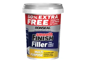 Ronseal Smooth Finish Multipurpose Wall Filler Ready Mixed 600g  50%