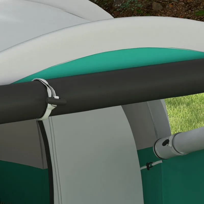 Rootz Camping Tent - Family Tent - Tunnel Tent - Waterproof - Durable Groundsheet - Convenient Lighting - 460cm x 260cm x 190cm
