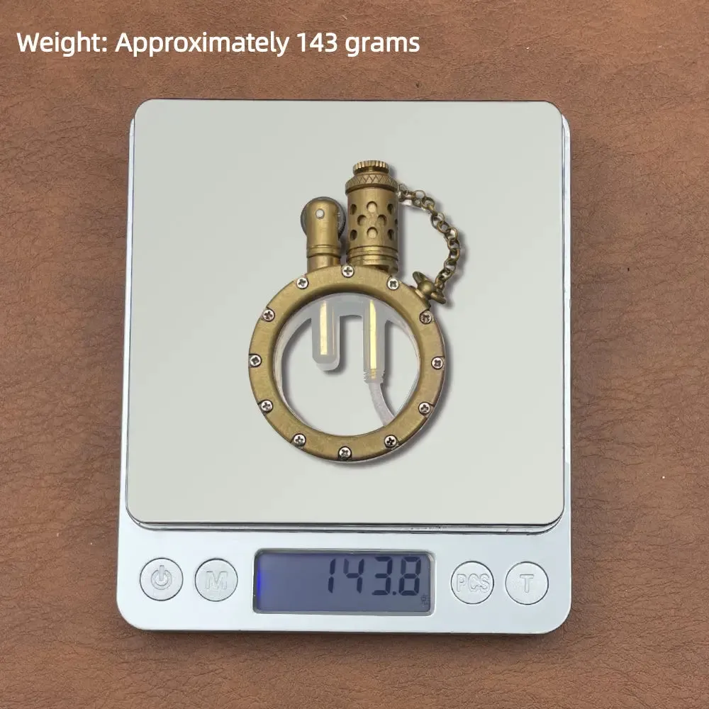 Round - Pocket Watch Lighter - Copper Color