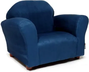 Roundy Toddler Armchair with Soft Microsuede Upholstery Durable Wooden Frame, Ergonomic Design, Fully Assembled, Comfortable Kids Chair for Ages 2-5, Ideal for Bedroom, Playroom & Daycare Use.