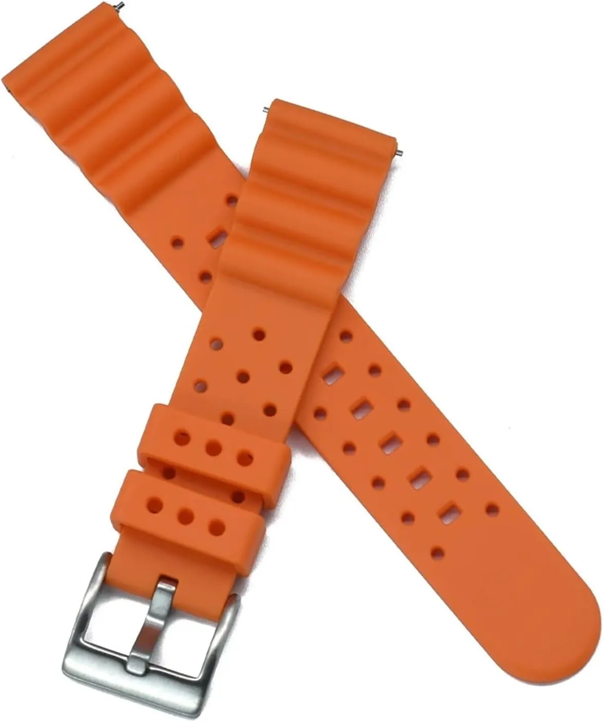Rubber Watch Band 20mm 22mm Bracelet For Traditional Diving Watch Waterproof Quick Release Silicone Watch Strap