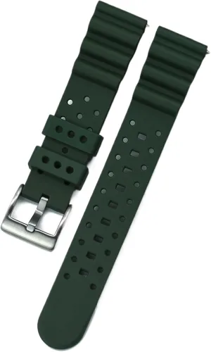 Rubber Watch Band 20mm 22mm Bracelet For Traditional Diving Watch Waterproof Quick Release Silicone Watch Strap