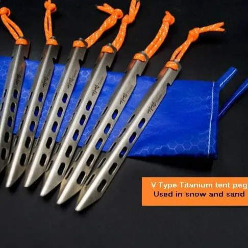 RUSHMORE - 6pcs Titanium Tent Pegs