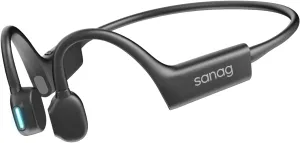 Sanag Open Ear Headphones Wireless Bluetooth 5.0, 8hrs Playtime Running Headphones with Mic, 26g Lightweight Air Conduction Headphones, IP67 Waterproof Sport Earphones for Running, Cycling(Black)