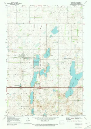 Sanborn ND topo map, 1:24000 Scale, 7.5 X 7.5 Minute, Historical, 1970, Updated 1973, 26.9 x 18.9 in