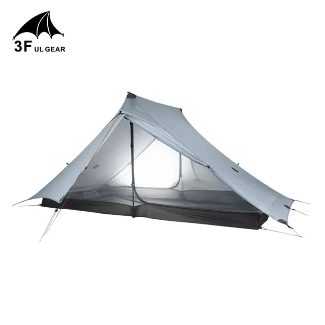 Season 20D Person Tent Camping 2 Sides  Express worldwide pro UL Compliance-certified Both Nylon Ultralight 2019 LanShan GEAR 2 Outdoor 3F Tent 3 Silicon