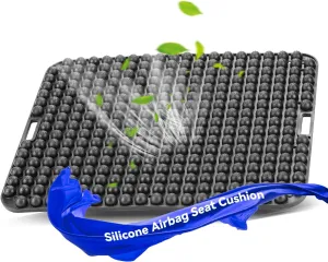 Seat Cushion for Long Sitting Hours on Office & Home Chair, with 3D Non-Slip for Office Chair Cushions, Car Seats, Airplane Seat, Wheelchair Cushion, Outdoors Seat, Long Trips