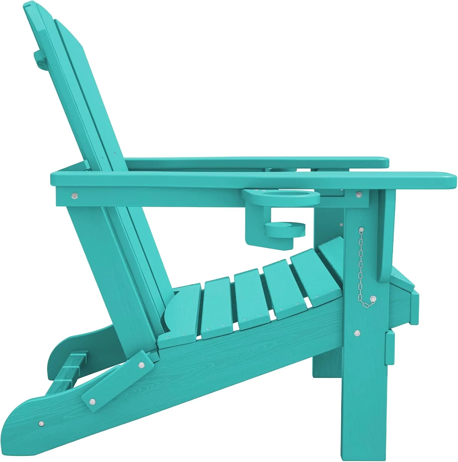 SERWALL Adirondack Chair with Cup Holders - Composite Adirondack Chairs HDPE Outdoor Chairs All Weather Use- Aruba