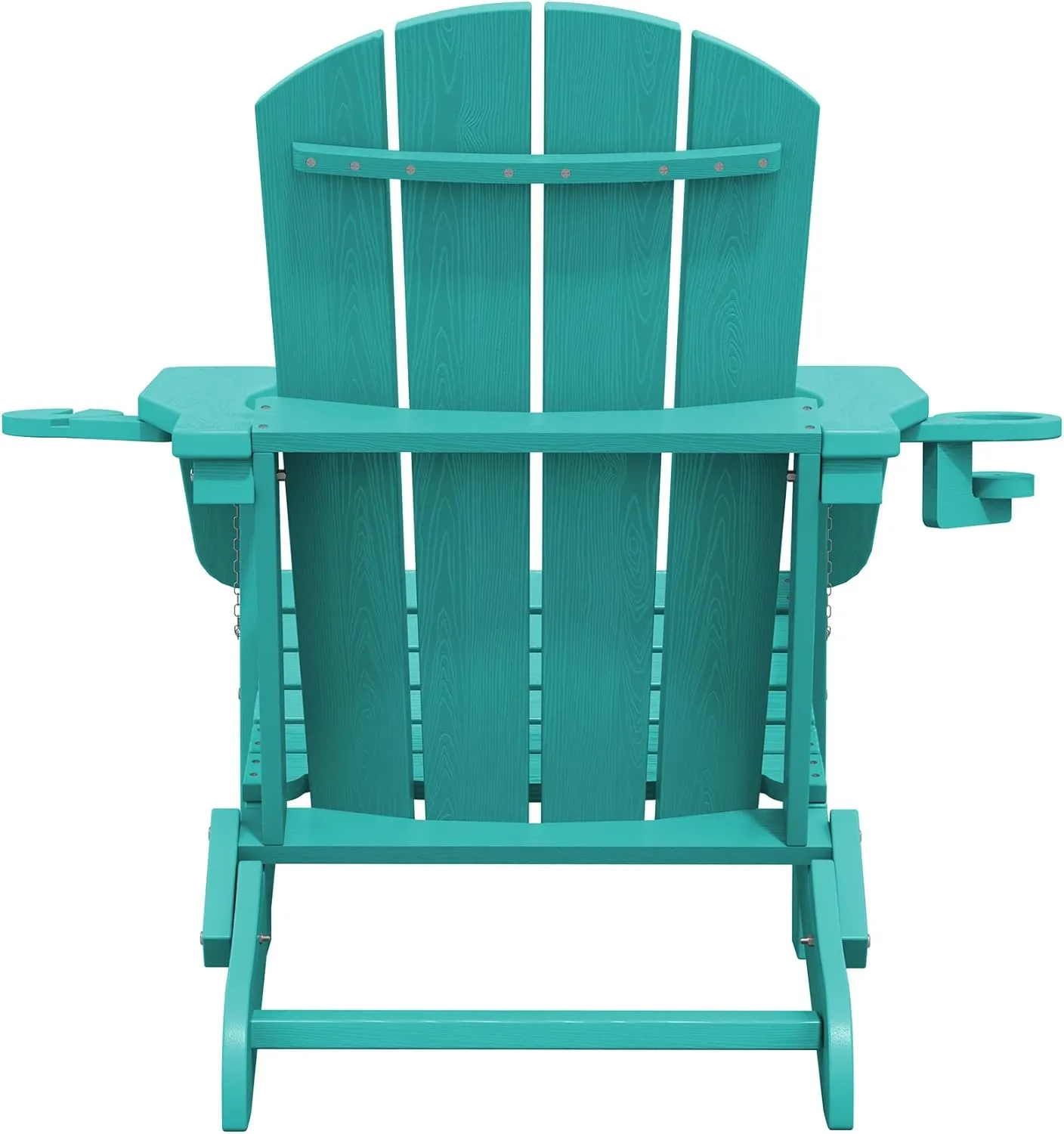 SERWALL Adirondack Chair with Cup Holders - Composite Adirondack Chairs HDPE Outdoor Chairs All Weather Use- Aruba