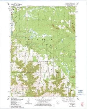 Shamrock WI topo map, 1:24000 Scale, 7.5 X 7.5 Minute, Historical, 1983, Updated 1984, 27.53 x 22.04 in