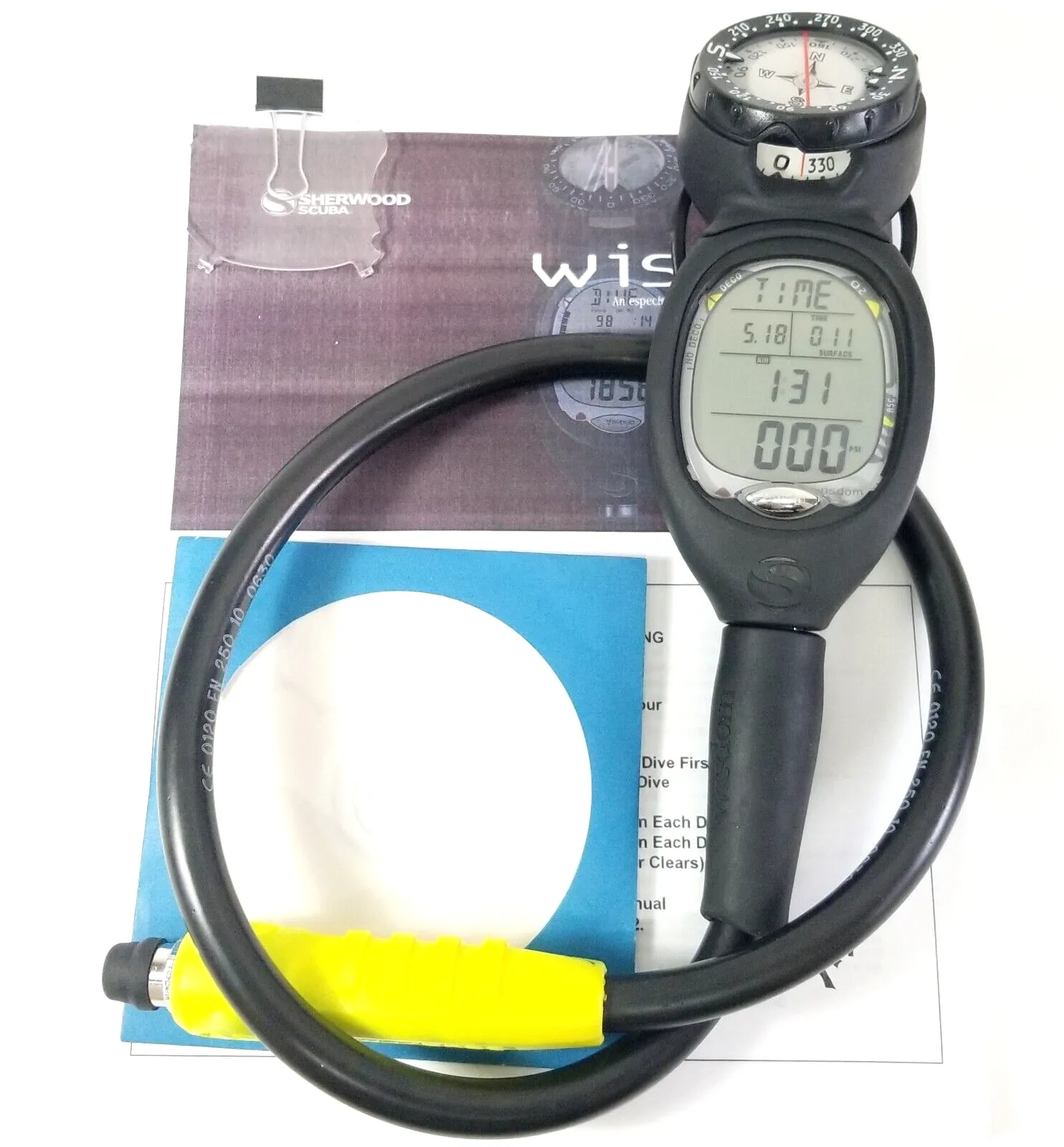 Sherwood WISDOM 2 Air Integrated Scuba Dive Air & Nitrox Computer   Compass